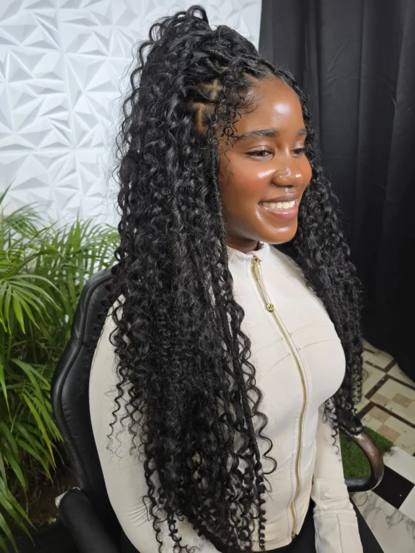 Tropical Paradise boho locs, 24 inch