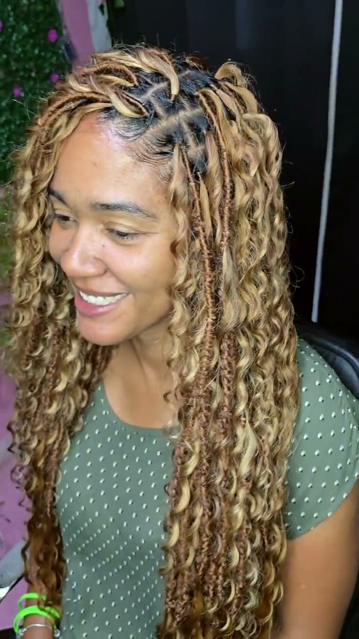 Honey boho locs client reveal